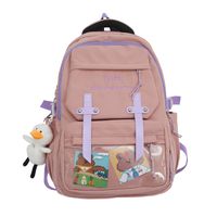 Korean Style Hit Color Large-capacity Backpack Wholesale 30*13*44cm sku image 4