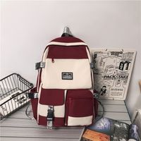 Korean Style Student Backpack Trend Large Capacity Fashion Backpack 30*13*45cm sku image 6