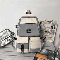 Korean Style Student Backpack Trend Large Capacity Fashion Backpack 30*13*45cm sku image 8