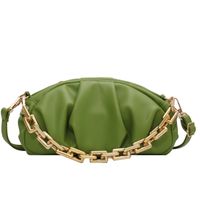 Folded Chain Bucket Bag 2022 New Women's One Shoulder Messenger Bag Cloud Bag23*13*10cm sku image 1
