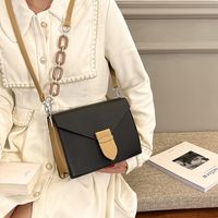 Textured Women's Bag File Bag 2022 Spring New Fashion Chain Shoulder Bag 16*23*8cm sku image 4