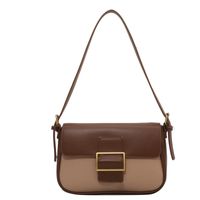 2022 New Bags Women's Fashion Hit Color Small Square Bag Messenger Bag 24.5*15*8cm sku image 4