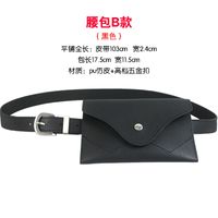 Fashion Women's Waist Bag Decorative Belt Simple Fashion Rivet Decorative Thin Belt sku image 2