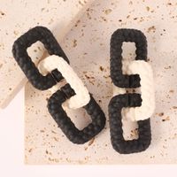 Vintage Resin Chain Contrast Color Earrings Wholesale main image 5