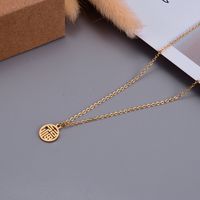 Fashion Necklace Female Simple Short Titamium Steel Clavicle Chain main image 3