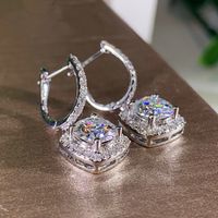 New Exquisite Micro-inlaid Zircon Wild Ear Buckle European And American Copper Ear Accessories main image 3