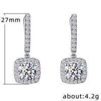New Exquisite Micro-inlaid Zircon Wild Ear Buckle European And American Copper Ear Accessories main image 6