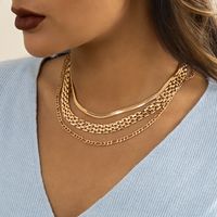 Retro Fashion Snake Bone Chain Necklace Hip-hop Copper Necklace main image 4