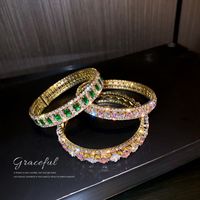 European And American Fashion Exaggerated Full Diamond Bracelet Female Wholesale main image 3