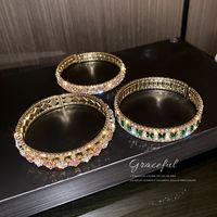 European And American Fashion Exaggerated Full Diamond Bracelet Female Wholesale main image 5