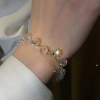 New Fashion Korean Female Summer Simple Crystal Couple Bracelet main image 1