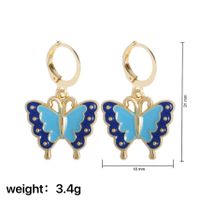 European And American New Butterfly Flower Earrings Cartoon Smiley Alloy Ear Jewelry sku image 15