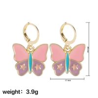 European And American New Butterfly Flower Earrings Cartoon Smiley Alloy Ear Jewelry sku image 13