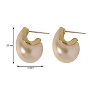 Europe And America Acrylic Chain Heart Bow Retro Ear Stud Resin Earrings Wholesale sku image 4