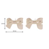 Europe And America Acrylic Chain Heart Bow Retro Ear Stud Resin Earrings Wholesale sku image 1