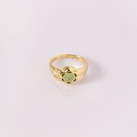New Gold Plated Heart Ring Cloud Exaggerated Ring Index Finger Ring Wholesale sku image 4