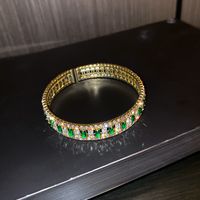 European And American Fashion Exaggerated Full Diamond Bracelet Female Wholesale sku image 3