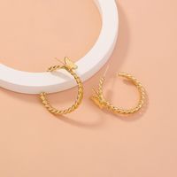 Jewelry Fashion Geometric C-shaped Punk Metal Butterfly Earrings Wholesale main image 5