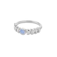 Fashion Opal Moon Ring Sun Copper Ring main image 6