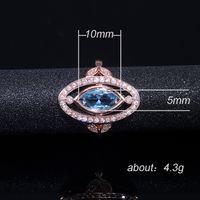 Fashion Copper Plated Rose Gold Micro-set Zircon Ring Female Wholesale main image 6