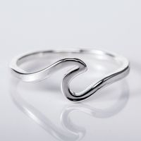 Simple Style Waves Alloy Plating No Inlaid Women's main image 1