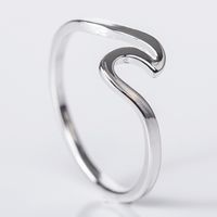 Simple Style Waves Alloy Plating No Inlaid Women's main image 3