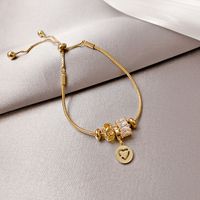 Korean Fashion Diamond-studded Heart Bracelet Female Simple New Copper Jewelry main image 1