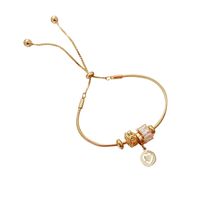 Korean Fashion Diamond-studded Heart Bracelet Female Simple New Copper Jewelry main image 6