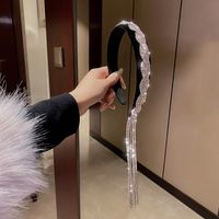 Korean Flash Drill Tassel Headband Autumn And Winter Fashion Simple Hair Accessories main image 1