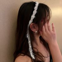 Korean Flash Drill Tassel Headband Autumn And Winter Fashion Simple Hair Accessories main image 3