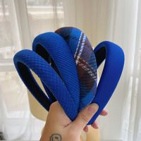 Klein Blue Hair Accessories 2022 New Spring Korean Wide Headband Wholesale main image 4