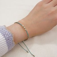 New Retro Ethnic Miyuki Glass Beads Woven Beaded Turquoise Small Bracelet main image 4