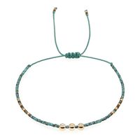 New Retro Ethnic Miyuki Glass Beads Woven Beaded Turquoise Small Bracelet main image 2