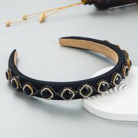 New Korean Thin Strips Of Milk Silk Pearls Simple Hair Hoop Ladies Hair Accessories main image 5
