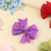 Korean Simple New Polka Dots Solid Color Fruit Bow Children's Hairpin Duckbill Clip main image 4