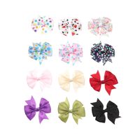 Korean Simple New Polka Dots Solid Color Fruit Bow Children's Hairpin Duckbill Clip main image 6