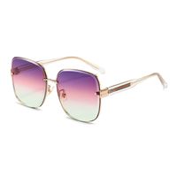 Nylon Polarized Sunglasses Women Uv Protection Frameless Diamond Cut Edge Sunglasses main image 5