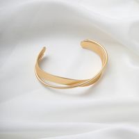 Cross Dumb Gold Open Bracelet Korean Niche Fashion Jewelry main image 3