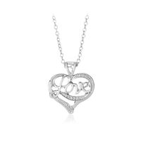 Fashion Mother's Day Hollow Heart Letter Love Mom Pendant Necklace Wholesale sku image 2