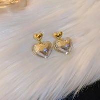 Real Gold Electroplating Mermaid Pearl Earrings Korean Long Ear Buckle Earrings sku image 57