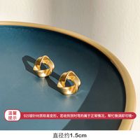 Mode Metall Design Ohrringe Unregelmäßig Kreis Weiblich Übertrieben Retro Ohrringe sku image 45
