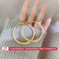 Fashion Metal Design Earrings Irregular Circle Female Exaggerated Retro Earrings sku image 87