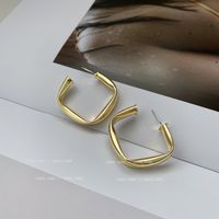 Mode Metall Design Ohrringe Unregelmäßig Kreis Weiblich Übertrieben Retro Ohrringe sku image 30