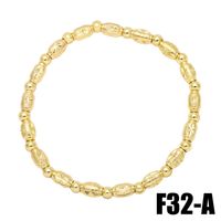 Fashion Copper Micro-inlaid Zircon Chain Heart Eight-pointed Star Pull Bracelet Female sku image 3