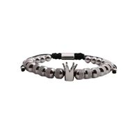 Titanium Steel Roman Alphabet Twist Open Bracelet Crown Adjustable Bracelet Wholesale sku image 2