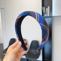 Klein Blue Hair Accessories 2022 New Spring Korean Wide Headband Wholesale sku image 3