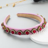 New Korean Thin Strips Of Milk Silk Pearls Simple Hair Hoop Ladies Hair Accessories sku image 3