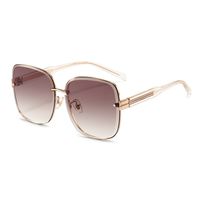 Nylon Polarized Sunglasses Women Uv Protection Frameless Diamond Cut Edge Sunglasses sku image 2