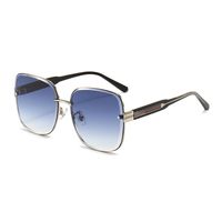 Nylon Polarized Sunglasses Women Uv Protection Frameless Diamond Cut Edge Sunglasses sku image 4
