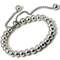 8mm Edelstahl-kugel-armband Diy Einziehbares Perlen-ketten-armband-großverkauf sku image 1